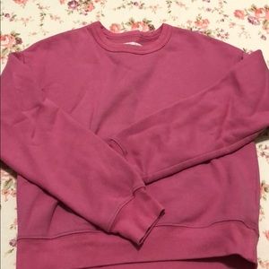simple cute pink sweatshirt